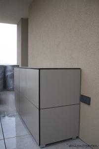 Harmonische Stauraumlösung für exklusive Dachterrassen