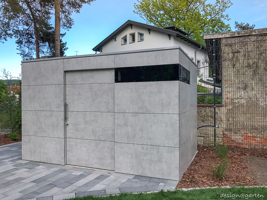 Moderne Akzente in Sichtbeton-Optik: Die Cube–Gartenhütte