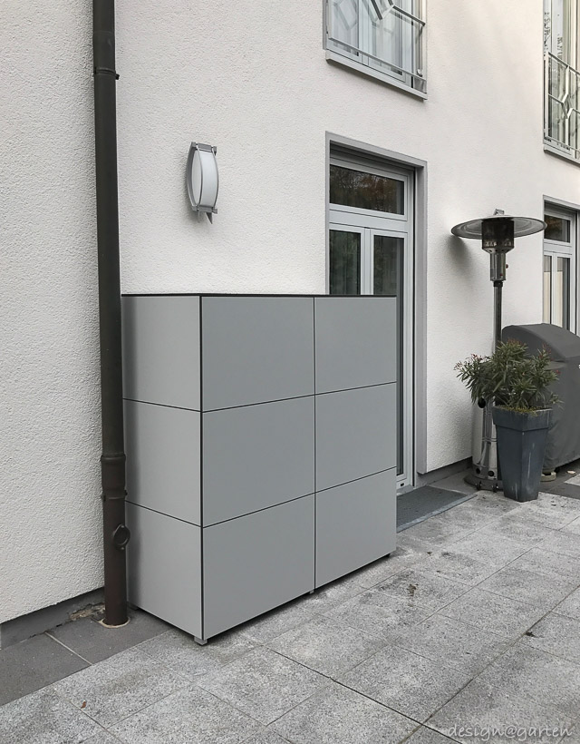 Perfektes Duo für die Terrasse: Maßgefertigte Stauraum- und Sitzlösung