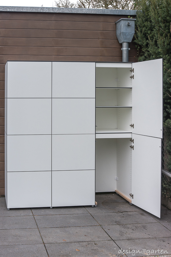Funktionale Outdoor-Lösung: Terrassenschrank für Grill und Zubehörsburg
