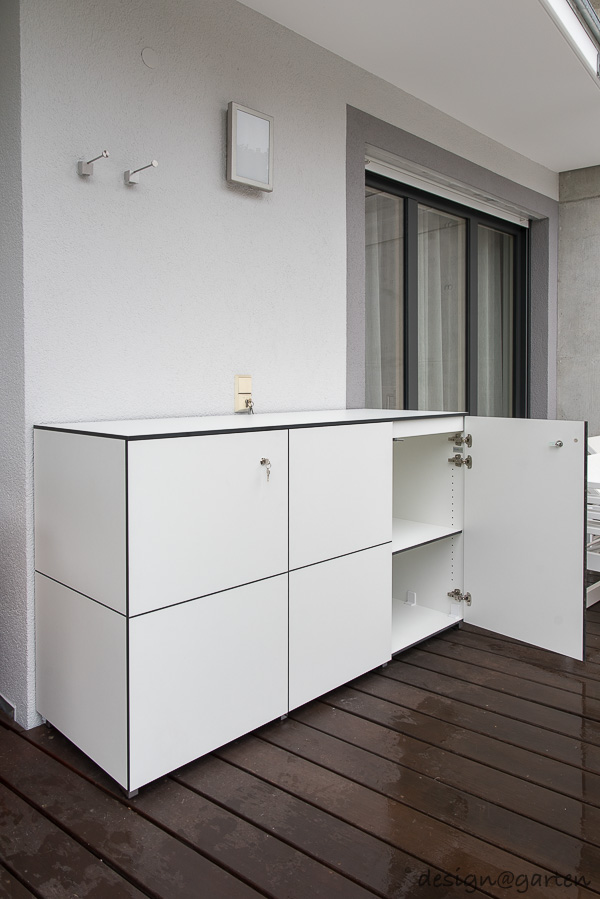 Wetterfester Dachterrassenschrank nach Maß