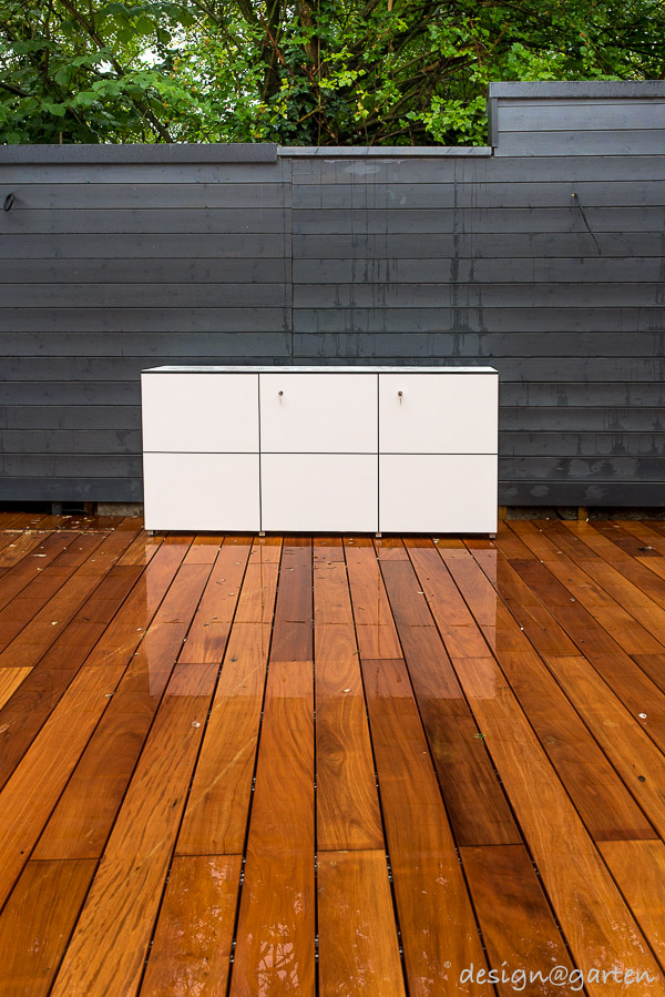 Ideale Lösung für den Badespaß: HPL Sideboard als Poolschrank