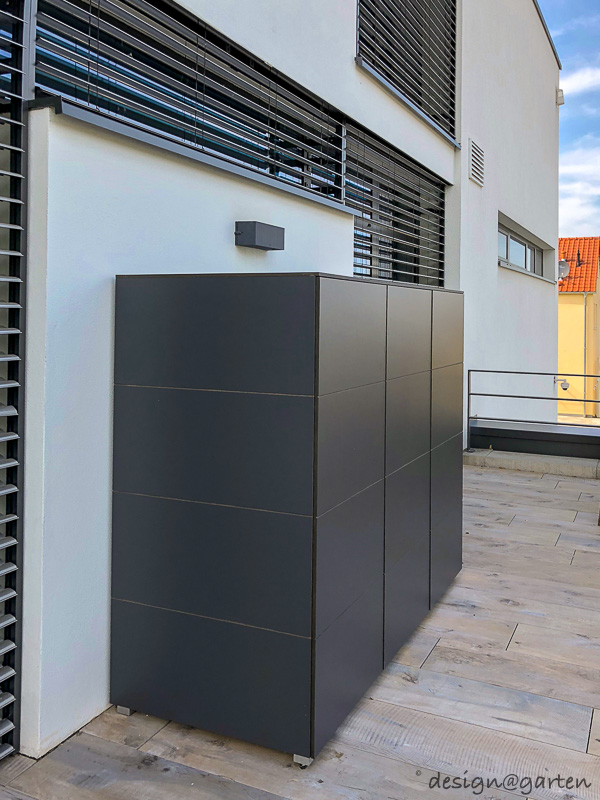 Vielseitiger Stauraum in Freinsheim: Maßarbeit für Pool und Terrasse