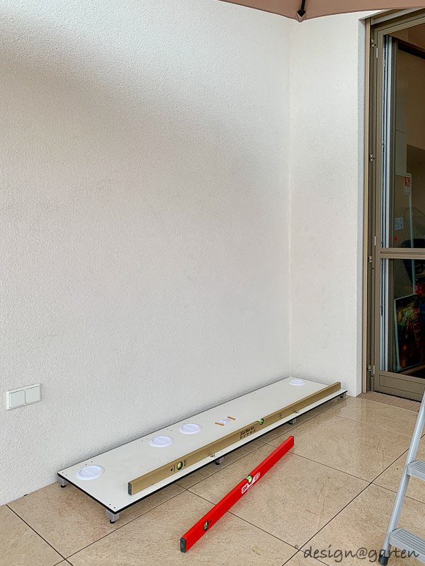 Wasserfester XXL Dachterrassenschrank als maßgefertigtes Stauraumsystem