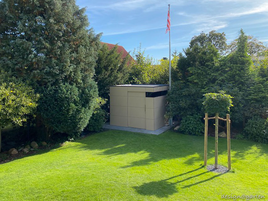 Mut zur Farbe: Das Gerätehaus als gestalterisches Highlight