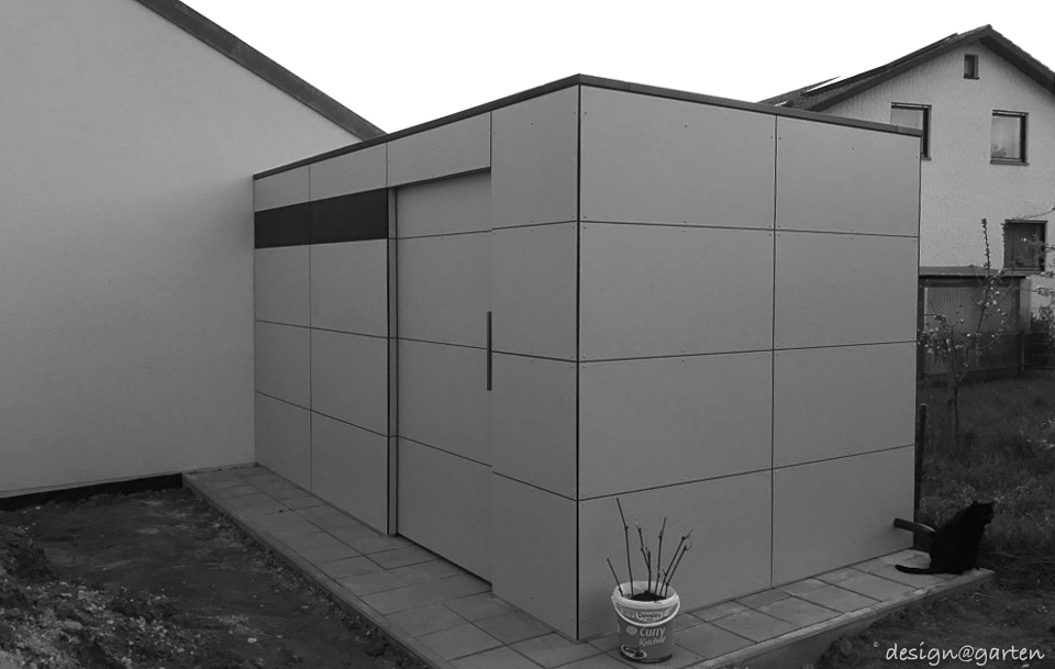 Modernes Design-Gerätehaus: Transparente Planung und effiziente Realisierung