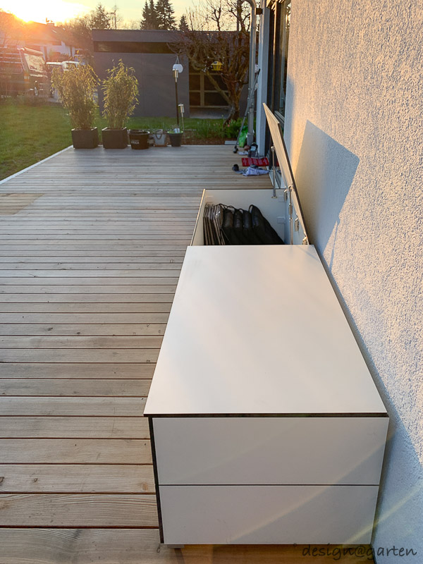 Multifunktionale Terrassengestaltung: Die wetterfeste Sitztruhe als Design-Objekt