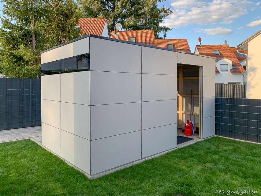 Design Gartenhaus nach Maß mit 2 Schiebetüren in 63322 Rödermark