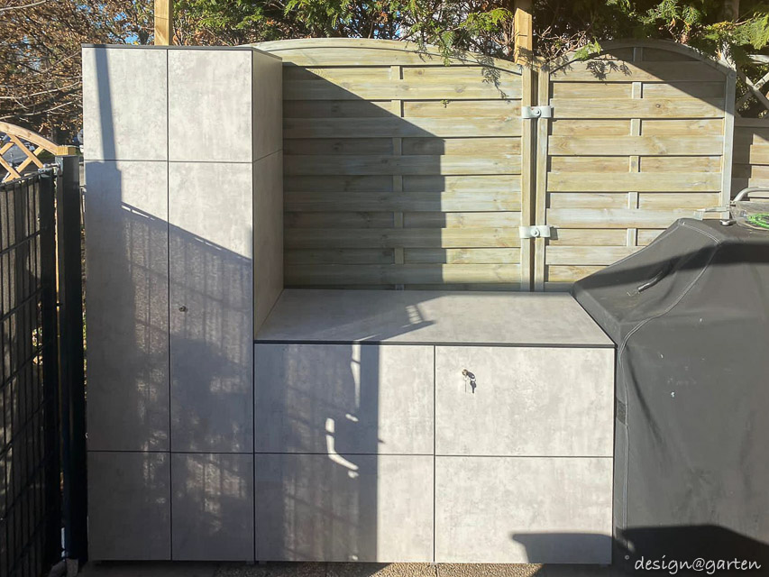 Hochschrank HXL 60 und Sideboard XL130, Sichtbeton in A-1220 Wien