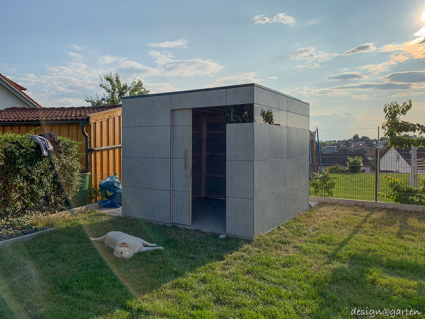 quadratisch: modernes Gartenhaus @gart  b 300 cm x t 300 cm x h 245 cm in 94363 Oberschneiding