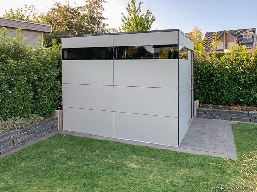 Design Gartenhaus nach Maß mit schräger Rückwand in 48431 Rheine