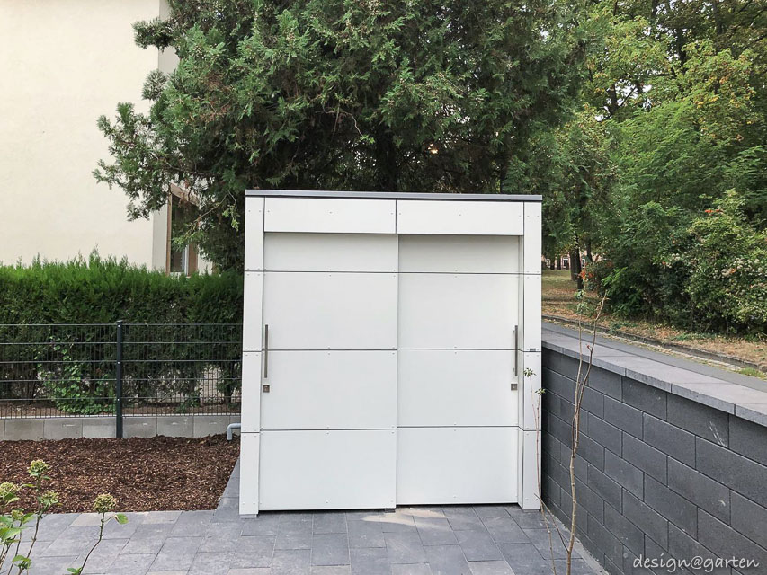 Design Gartenhaus nach Maß mit 2 Schiebetüren in 56131 Mainz