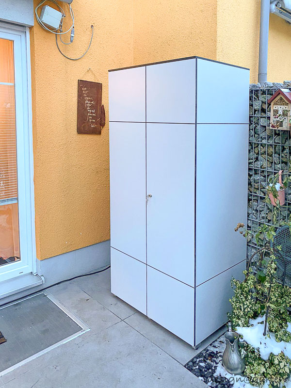 2 Balkonschränke - Hochschrank H XL 90 in der Farbe Silvergrey in 86153 Augsburg