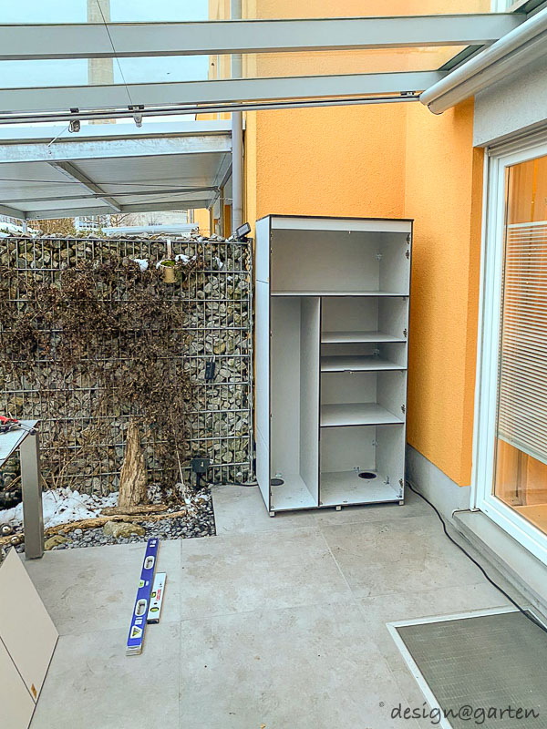 2 Balkonschränke - Hochschrank H XL 90 in der Farbe Silvergrey in 86153 Augsburg