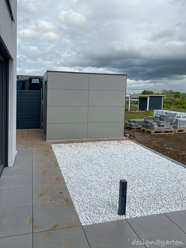 Anschluss für Bewässerungstechnik im Gartenhaus