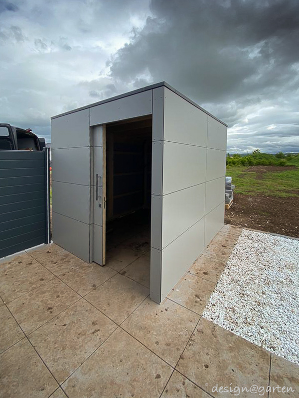 Anschluss für Bewässerungstechnik im Gartenhaus