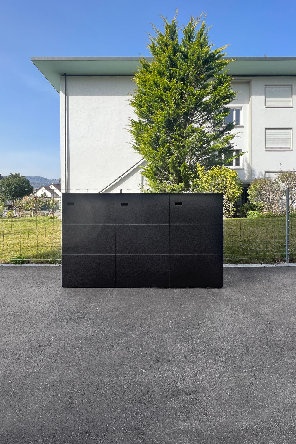 3er 240L Mülltonnenbox  aus HPL