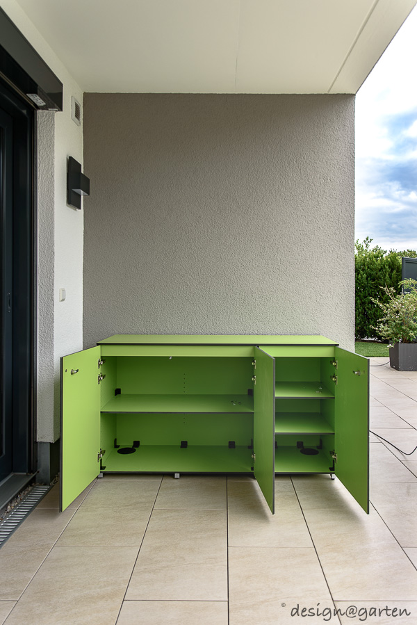 Farbenfrohes Statement: Der wasserfeste Gartenschrank als Eye-Catcher
