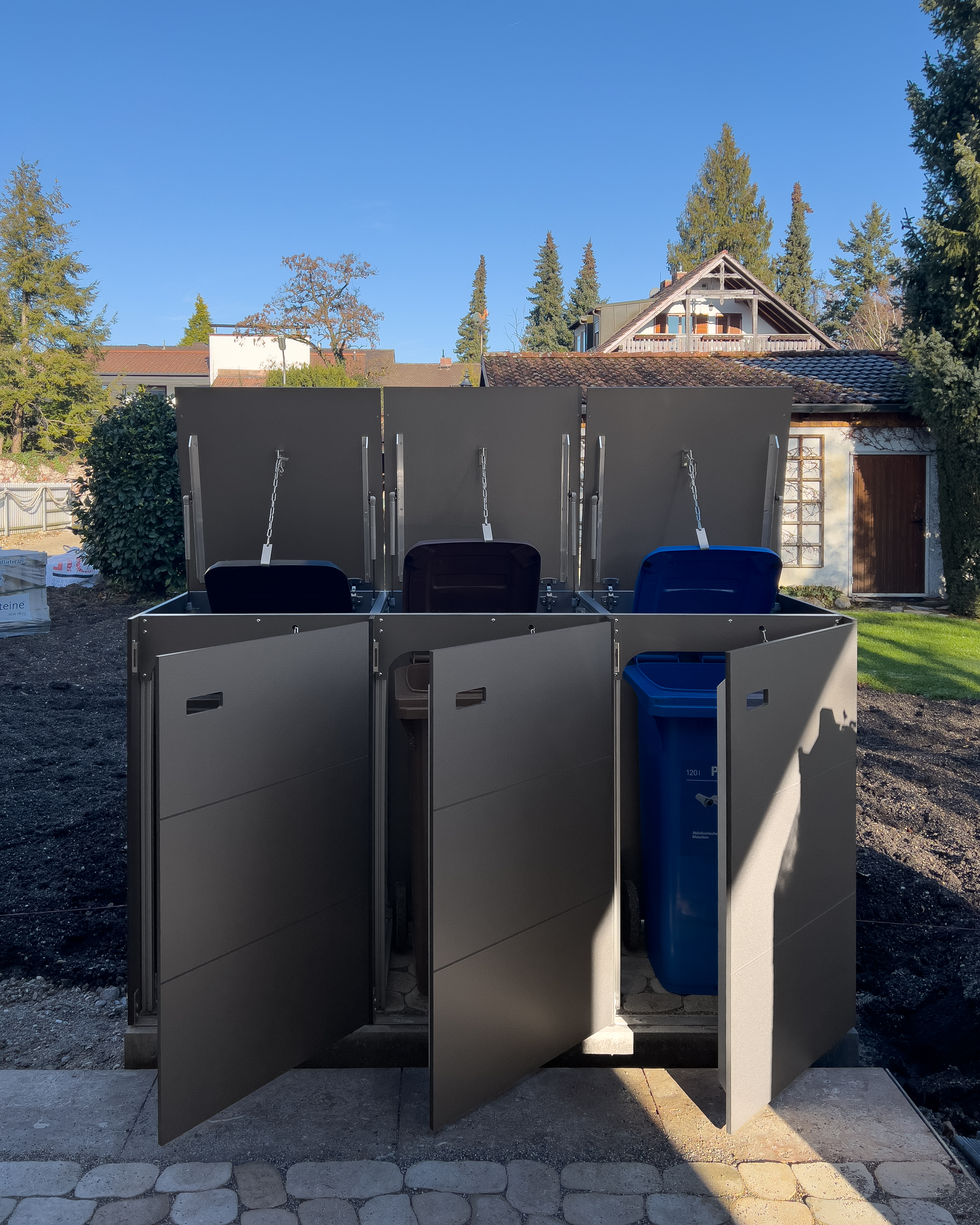 Mülltonnenbox für 120 Liter Tonnen