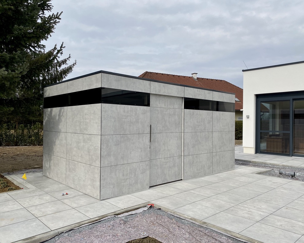 Gartenhaus mit Flachdach