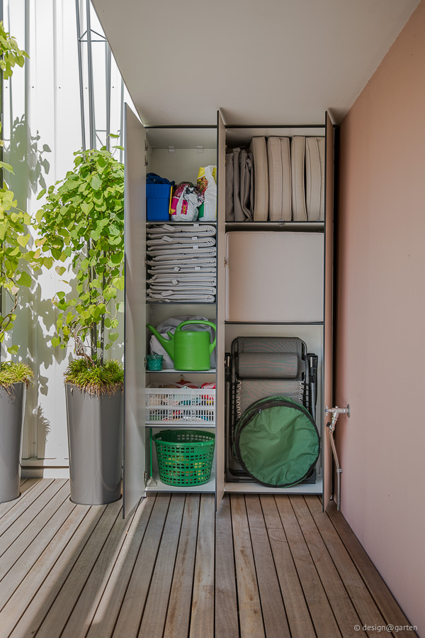 Precision in a niche: the custom-made weatherproof garden cabinet