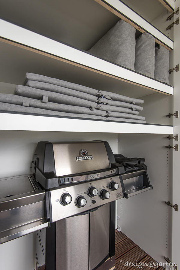 Functional outdoor unit: the custom-made barbecue cabinet