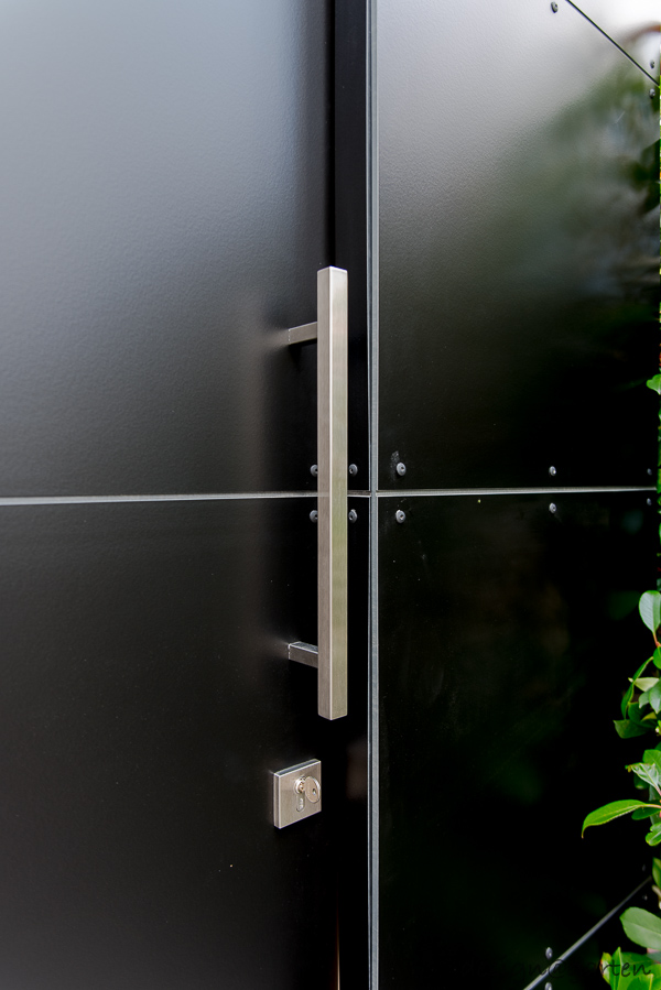 The Cube garden shed in black