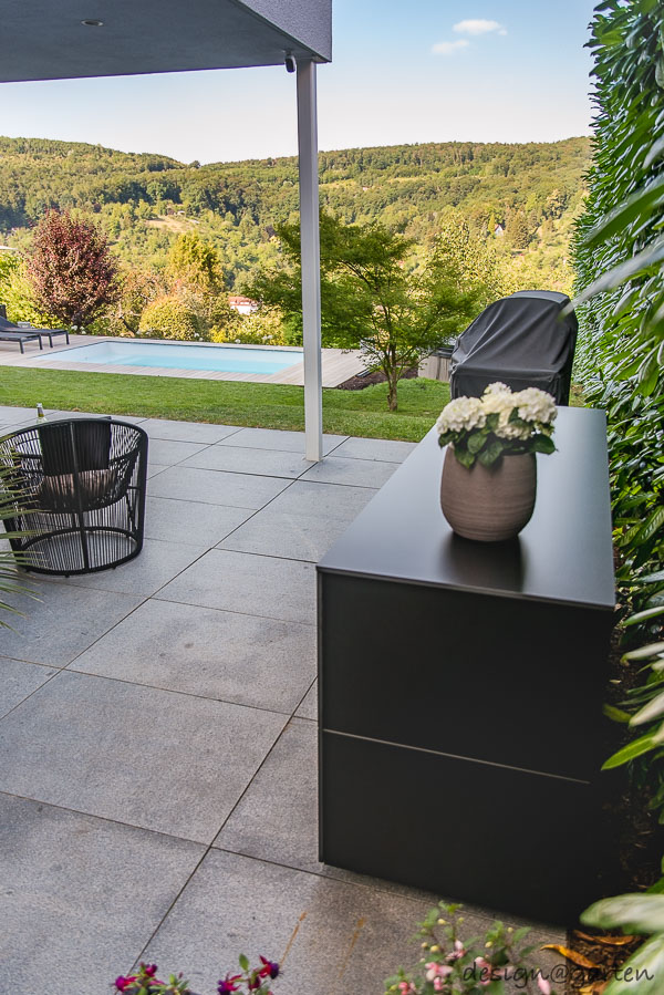 The elegant barbecue patio cabinet