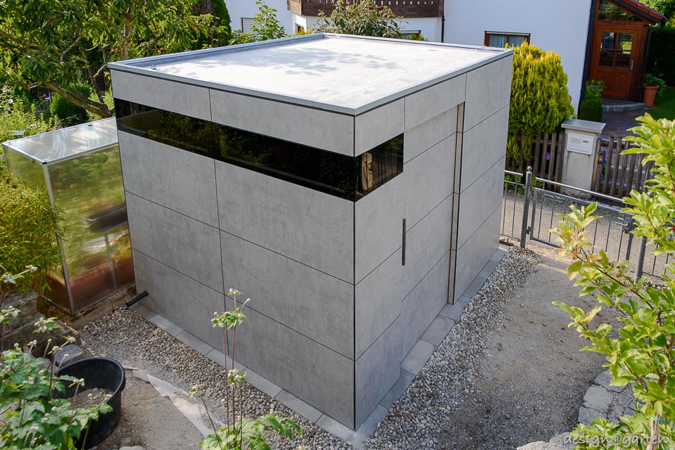 Efficient use of space in a small area: the cubist garden shed
