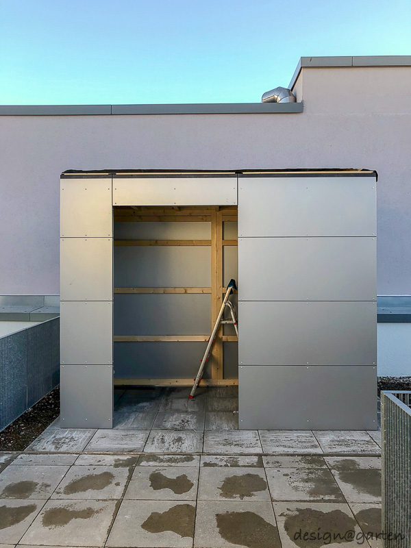 Innovative use of space: urban storage space on the roof terrace