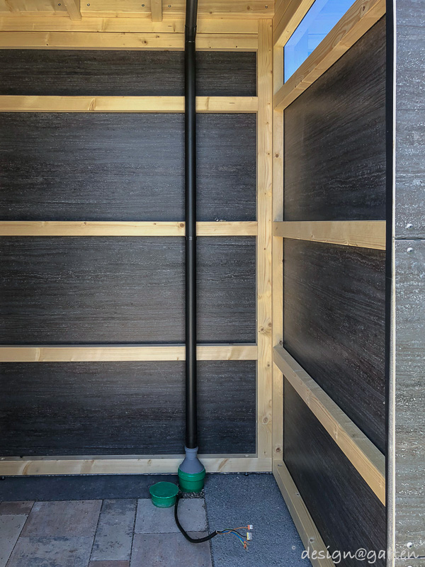 Multifunctional privacy screen: Modern corner garden shed