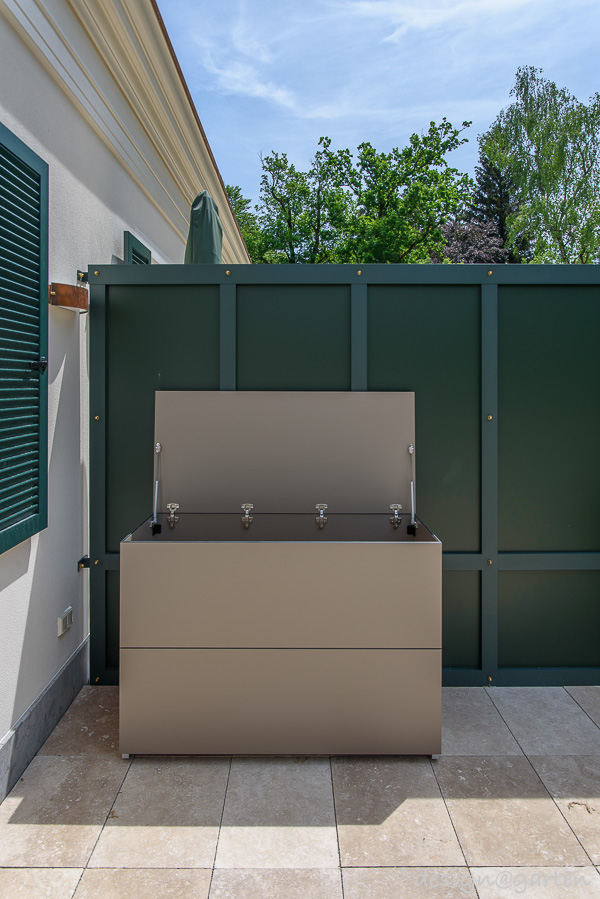 Stylish ensemble: weatherproof patio cabinets in a historical context