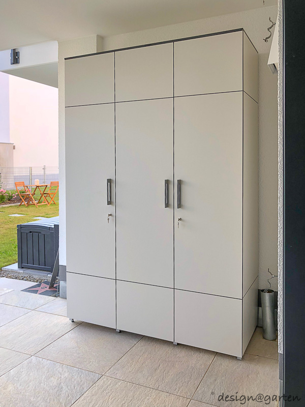 Tailor-made elegance in Friedberg: a large outdoor garden cabinet