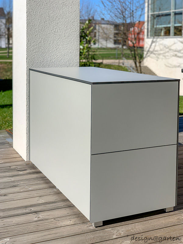 Storage solution in Copenhagen: weatherproof patio cabinets for cushions