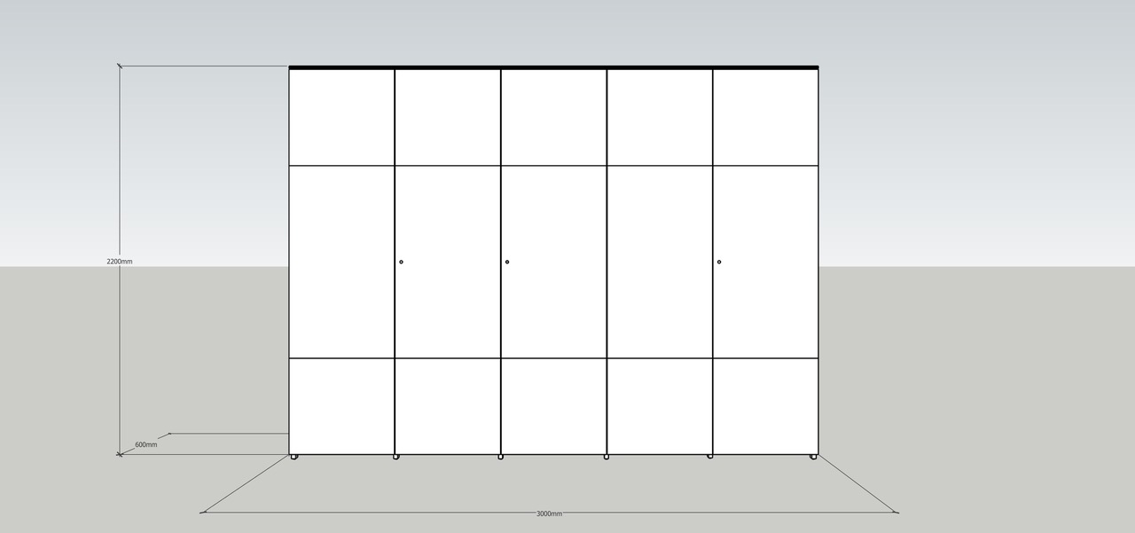Maximum storage capacity in Hanover: a large custom-made garden cabinet and sideboard duo