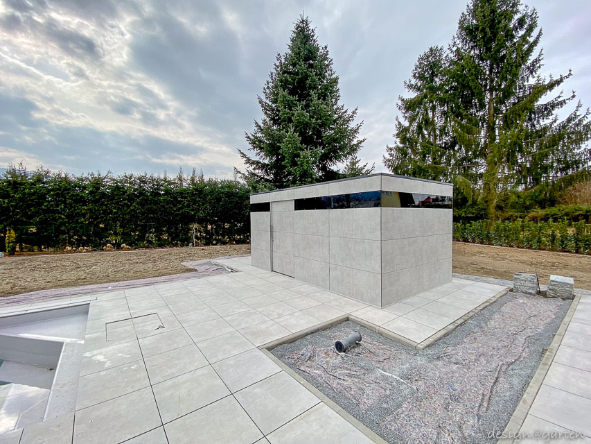 Exclusive custom-made garden shed as an architectural highlight in Klagenfurt