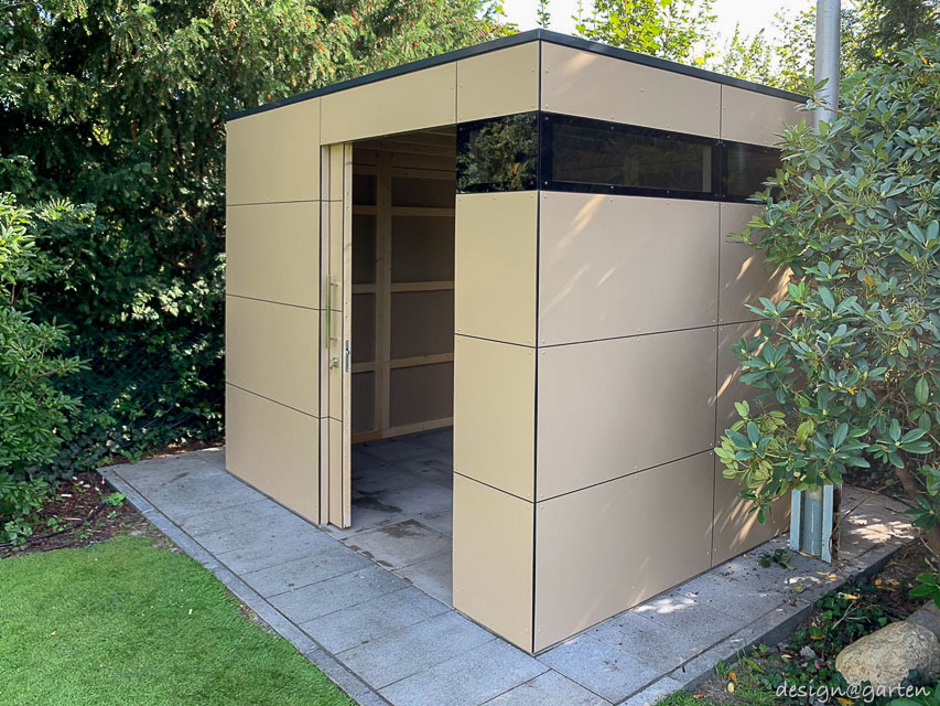 Be bold with colour: the garden shed as a design highlight