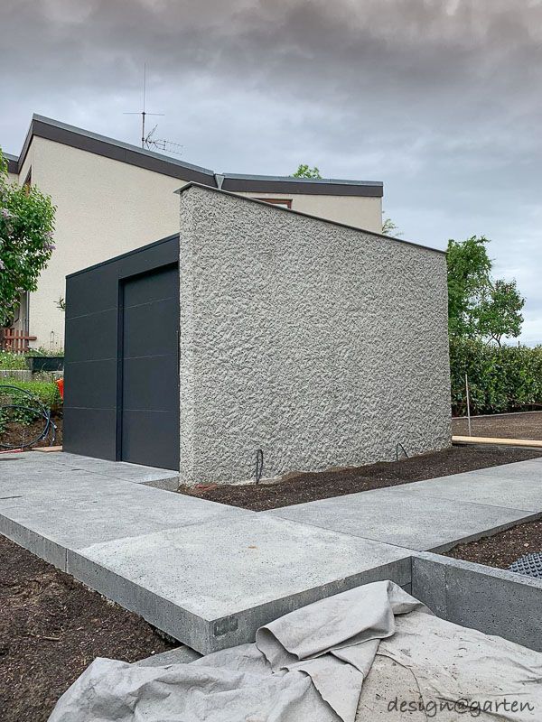 Customised extension solution: Functional equipment shed with direct wall connection