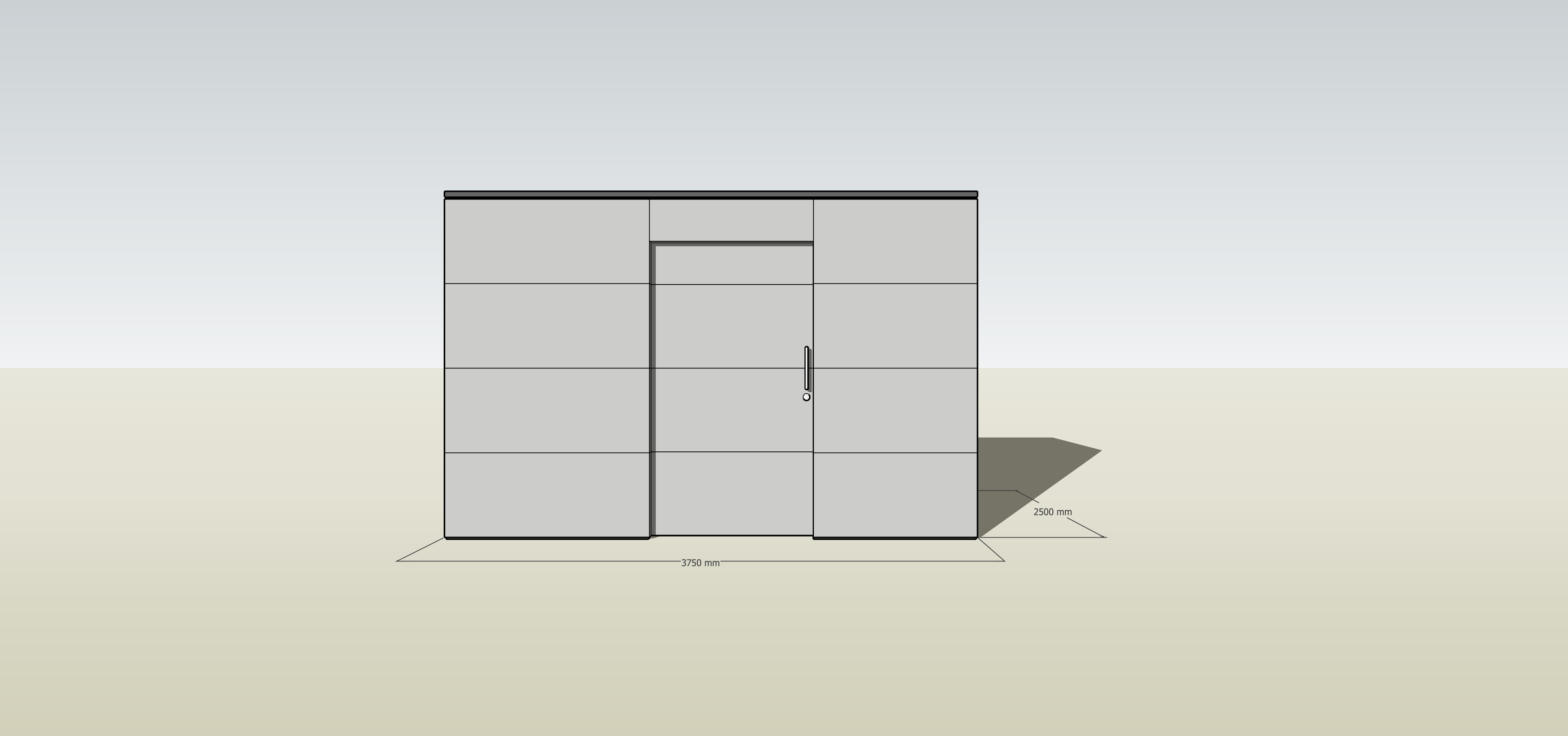 Custom-made designer garden shed with precise 3D planning in Wels