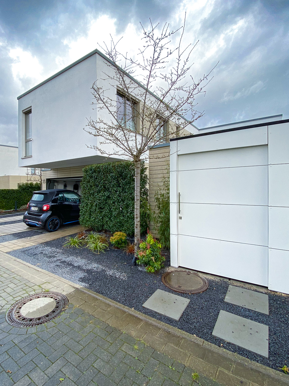 Modern HPL equipment shed