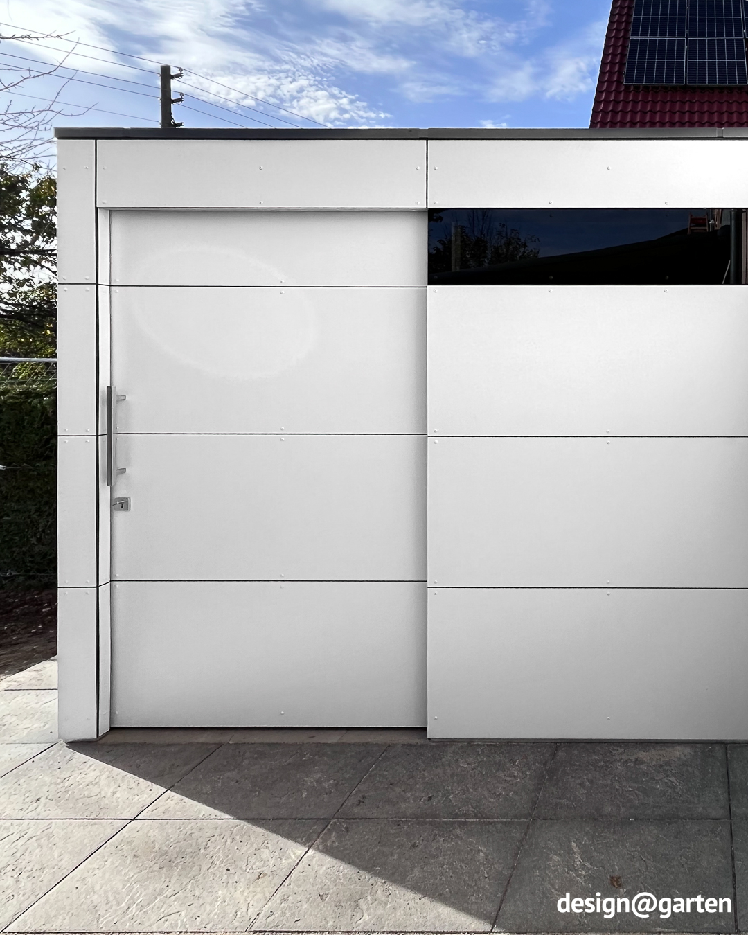 Small garden shed with extra depth and internal drainage