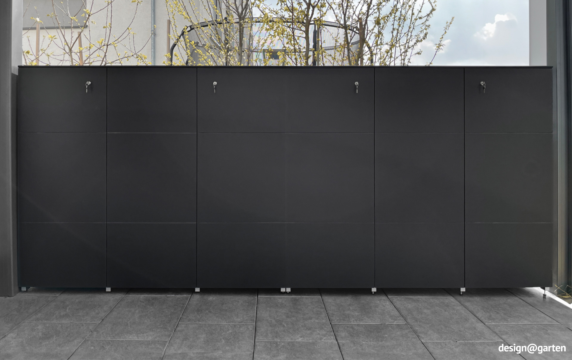 Wetterester garden cabinet made from HPL