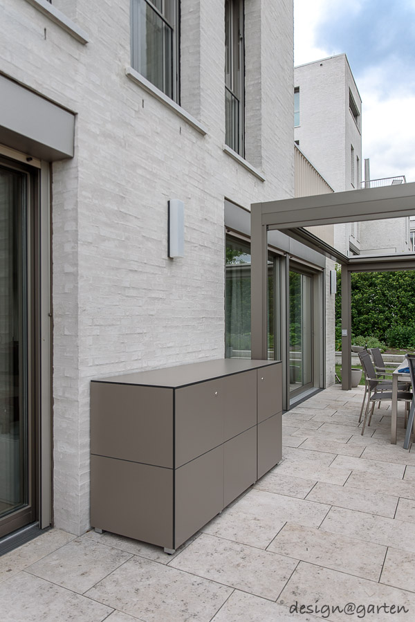 The weatherproof patio cabinet