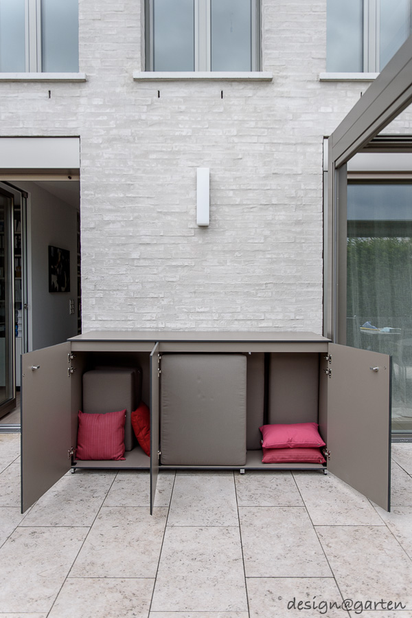 The weatherproof patio cabinet