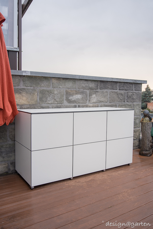 Stylish organisation: the outdoor cabinet