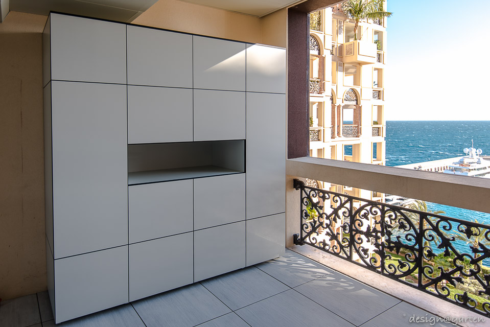 Exclusive storage solutions for maritime environments: custom-made tall cabinets