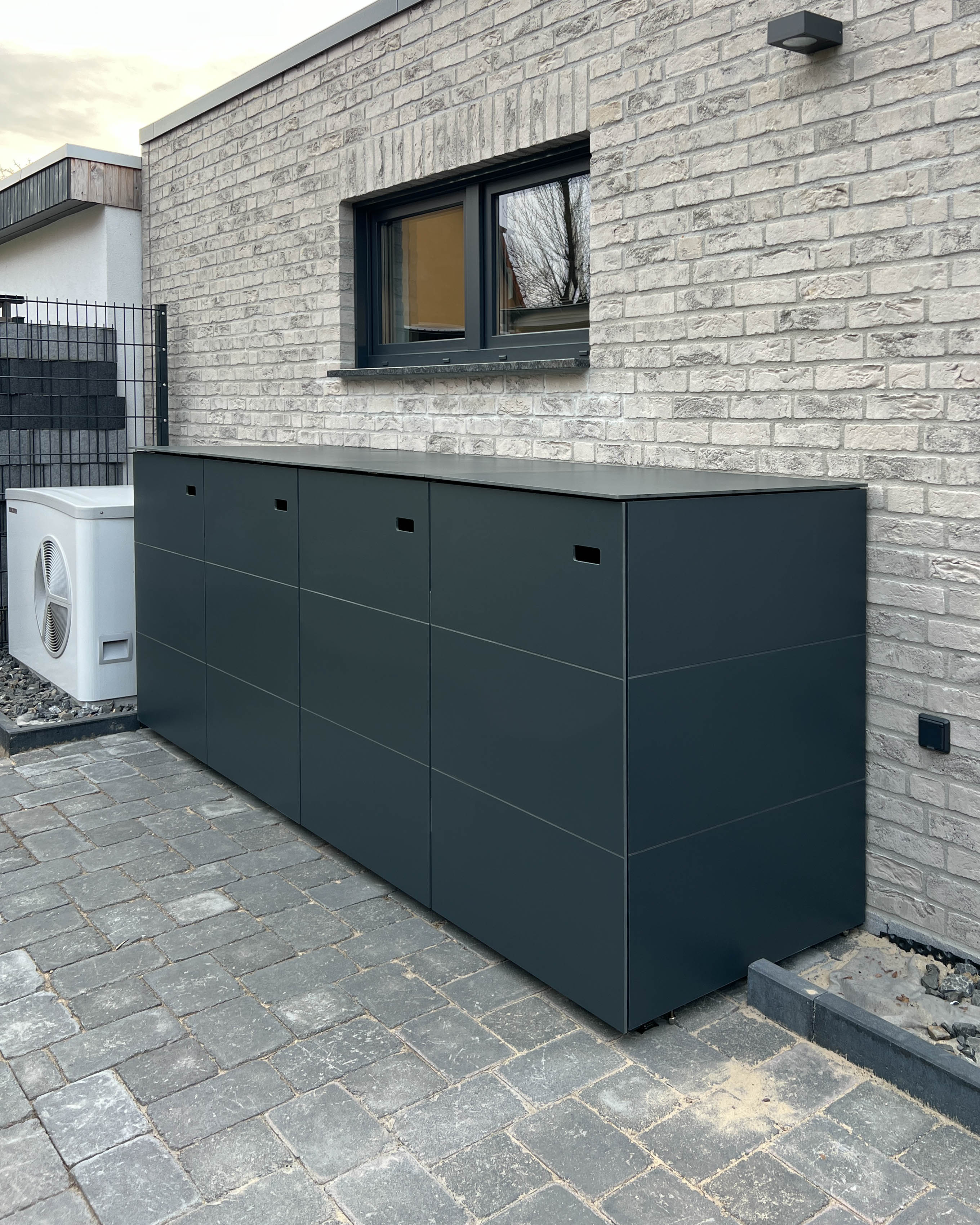 Modern bin shed