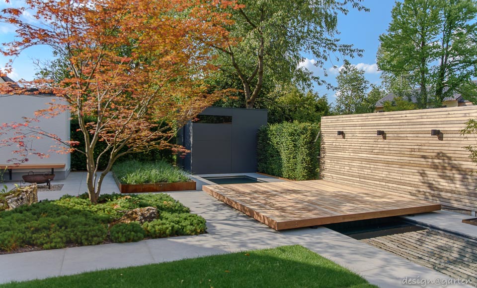 Lo más destacado arquitectónicamente en el jardín de ensueño: la caseta de jardín de diseño.