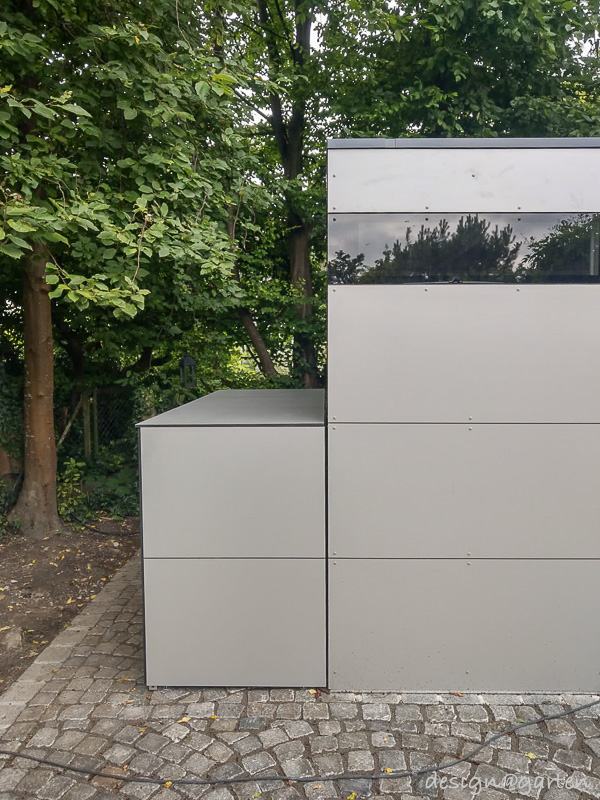 Contenedor para cubos de basura de HPL: orden y estética para cubos de 240 litros