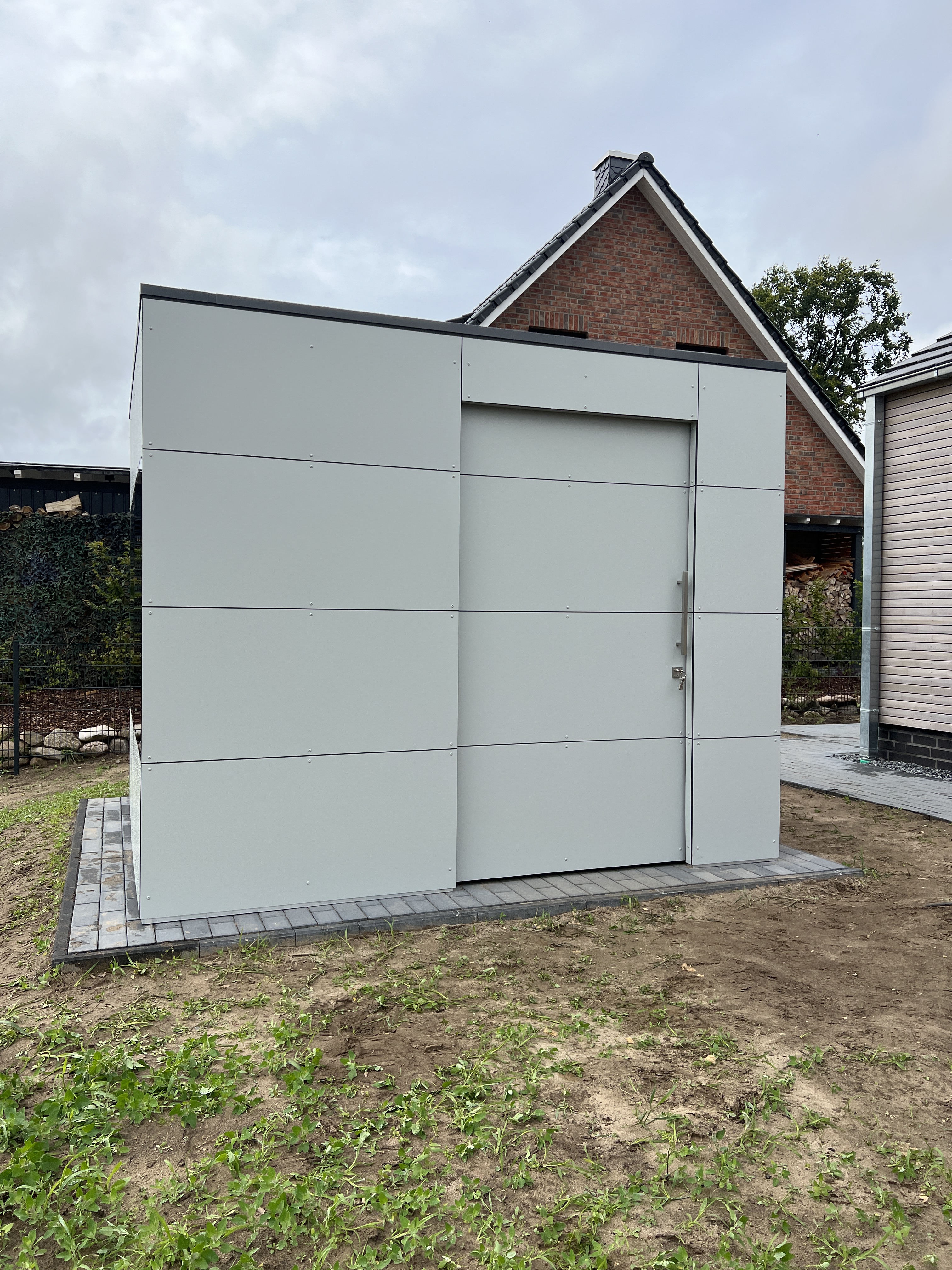 Caseta de jardín con vistas